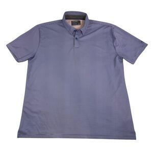 Twillory Athleisure Performance Polo Shirt Mens Sz XXL Blue Striped Golf